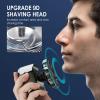 Beard Shaver Replacement Heads - Electric Shaver Replacement Heads, 9 Head Handle Shavers Replacement Heads | Precision Rotary Razor Refills for Mens Electric Grooming, Easy On Design view 3