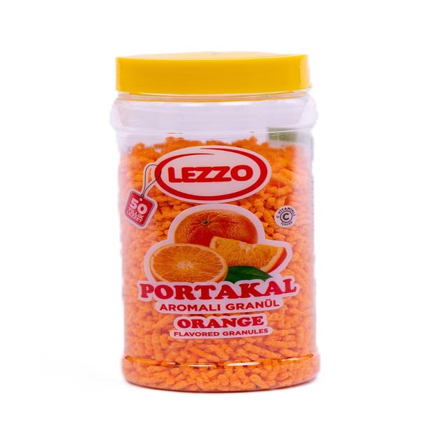 LEZZO (Sour Cherry, Orange, Lemon) Flavoured Instant Drink Granules, 200gr (Cold & Hot) (200gr, Orange)