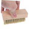 HONMEET 3pcs Wooden Cleaning Scrubbing Brush for Clothes and Shoes Multi-function Shoes Cleaning Brush for Hand and Floor Scrubbing Random Color view 2