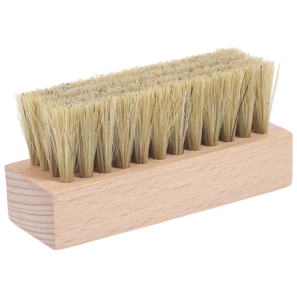 LOLIPPYY Solid Wood Shoes Washing Brush Household Multi Purpose Scrubbing Brush Durable Wooden Shoe Cleaner Compact for Footwear Cleaning Random Color