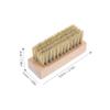 LOLIPPYY Solid Wood Shoes Washing Brush Household Multi Purpose Scrubbing Brush Durable Wooden Shoe Cleaner Compact for Footwear Cleaning Random Color view 2