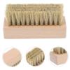 LOLIPPYY Solid Wood Shoes Washing Brush Household Multi Purpose Scrubbing Brush Durable Wooden Shoe Cleaner Compact for Footwear Cleaning Random Color view 4
