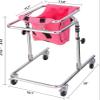 FUNDESEE Upright Rollator Walker Wheeled For Children With Cerebral Palsy,Suitable For Height 31"- 47", Rehabilitation Standing Frame Walker Walking Aid For Disabled(Pink)(Brown) view 2