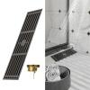 Multipurpose Elegant Gray Bathroom Shower Drain With Odor Prevention Portable For Homes And Hospital Daily Use Stainless Steel Drain view 2