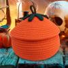 Halloween Pumpkin Basket Multi-Functional Lidded Organizer Bin view 3