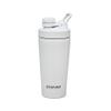CleanPower Stainless Steel Shaker Bottle | Perfect for Protein Shakes, Pre-Workout, Smoothies, Coffee, etc. | Odor-Resistant | BPA Free Lid (Cloud Gray)