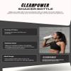 CleanPower Stainless Steel Shaker Bottle | Perfect for Protein Shakes, Pre-Workout, Smoothies, Coffee, etc. | Odor-Resistant | BPA Free Lid (Cloud Gray) view 3