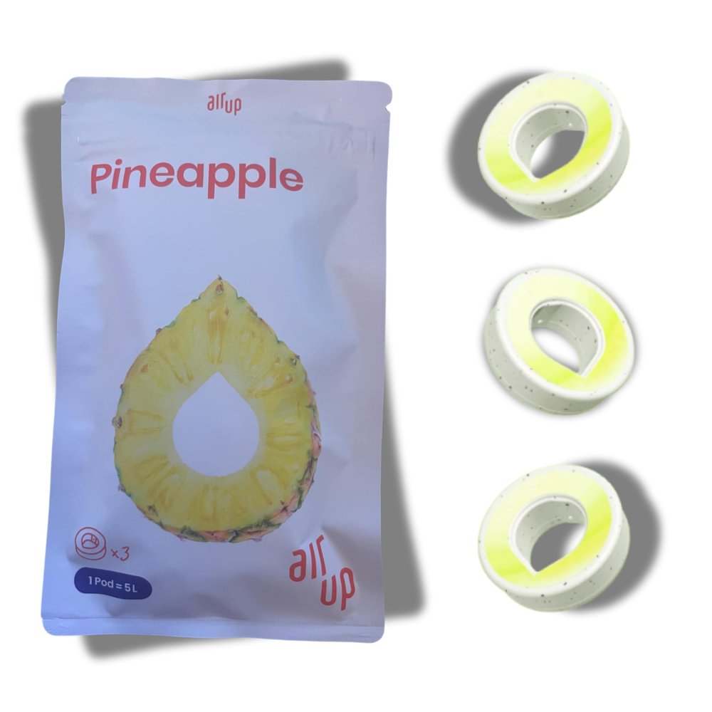 Flavoured Water Bottle Pods/Various Colour Available/BPA Free/0 Calories/Tristan - Hot Pink, Charcoal Grey etc. Replacement Pod for bottle, Kola, Lemon pods etc (Pineappe)