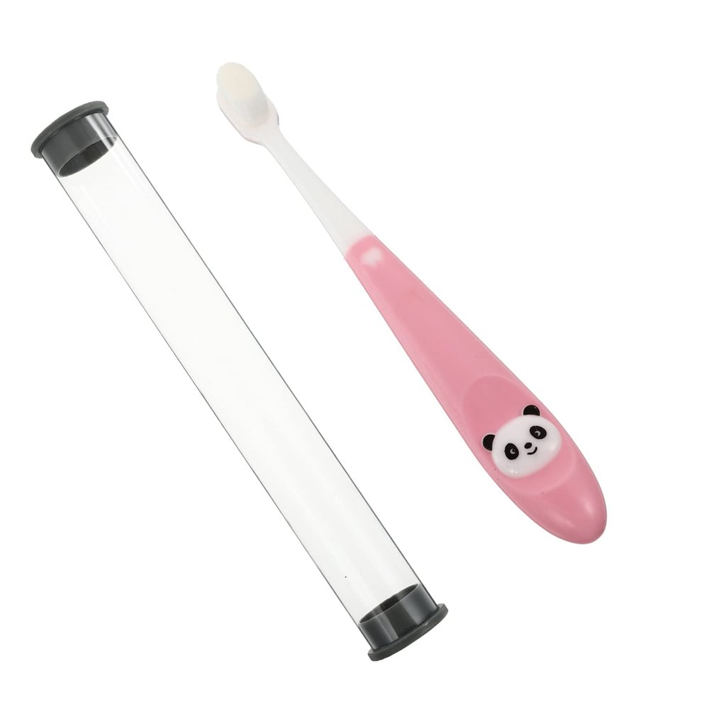 HONITANO Soft Bristle Kids Toothbrush with Storage Bucket Oral Cleaning Brush for Ages 2-12 Years, Safe and Comfortable for Children's Teeth