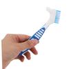HOLIDYOYO 3pcs Double Head Toothbrush Set with Soft Nylon Bristles for Elderly Denture Care, Effectively Removes Stains and Cleans Inner and Outer Surfaces, for Travel and Outings view 4