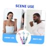 DECOMELODY 3pcs Toothbrush Cleaning Tool Dual Head Double Sided Soft Bristles Tooth Cleaning Brush for Elderly Portable Oral Care Suitable for Travel and Outings view 3