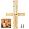 15-Minute Wooden Sand Timer for Sauna, Wall-Mountable with Rotating Design and Precision Time Markings view 1