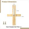 15-Minute Wooden Sand Timer for Sauna, Wall-Mountable with Rotating Design and Precision Time Markings view 4