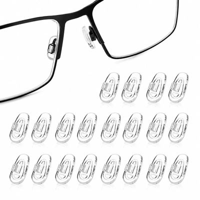 10 Pairs Silicone Nose Pads Screw On Nose Pads Push on Nose Pads, Screw On & Push On Nose Pad Replacements Without Repair Tool, Comfortable Anti-Slip Eyewear Accessories