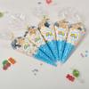 Personalised Stickers |Pre-filled Sweet Cones | Party Favours | Party Bags Gifts | Filled | Unfilled | Sticker | 20 Rainbow Blue Filled Cones - Blue Sweet view 1