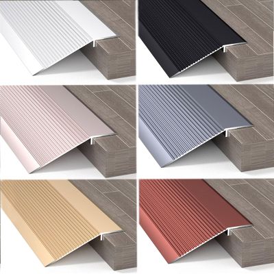 Black & White Carpet Floor Transition Strip - Wheelchair Ramp Reducer Self-Adhesive Threshold Trim Overlap Edge Molding 2mm Thick Home Entry Solution