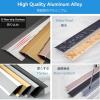 Black & White Carpet Floor Transition Strip - Wheelchair Ramp Reducer Self-Adhesive Threshold Trim Overlap Edge Molding 2mm Thick Home Entry Solution view 2
