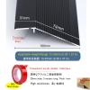 Black & White Carpet Floor Transition Strip - Wheelchair Ramp Reducer Self-Adhesive Threshold Trim Overlap Edge Molding 2mm Thick Home Entry Solution view 4