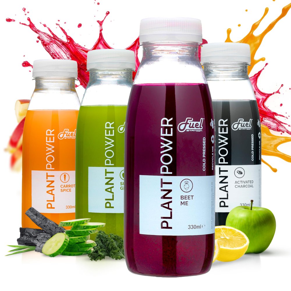 Fuel Station Lean Juice Cleanse, 5 Day Detox Cleanse - 20 x 330ml, Low Calorie Juice Diet, Cold Pressed Fruit & Vegetables, Vegan, Dairy & Gluten-Free, No Added Sugar or Preservatives