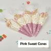 Personalised Stickers |Pre-filled Sweet Cones | Party Favours | Party Bags Gifts | Filled | Unfilled | Sticker | 5 Unicorn D2 Filled Cones - Pink Sweet view 4