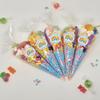 Personalised Stickers |Pre-filled Sweet Cones | Party Favours | Party Bags Gifts | Filled | Unfilled | Sticker | 10 Rainbow Blue Filled Cones - Mixed Sweet view 1