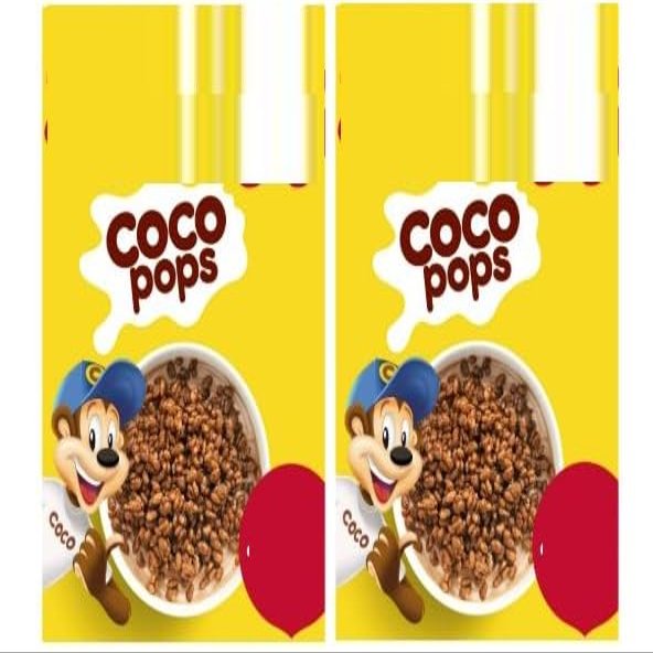 Kelog's Coco Pop Chocolate Breakfast Cereal 420g(2pack)