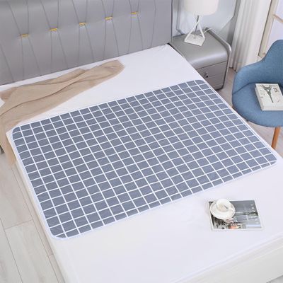 Hearda Incontinence Bed Pads Reusable, Washable Incontinence Sheets Quilted Premium Quality Bed Mats for Incontinence Absorbent Protector for Kids Adults Elderly (Gray,100x150cm)