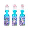Hata Ramune Blueberry Japanese Soda 200ml (Pack of 3) - Authentic Japanese Soft Drink, Fun Marble Bottle | Refreshing Fizzy Blueberry Flavour view 1