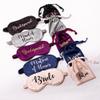 Miguha Personalized Sleeping Satin Eye Mask Custom Text Monogram Single Girl Party Overnight Gift Imitated Silk Eye Mask Comfortable view 4