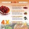 Pumpkin Seed Oil Capsules, 300 Softgels | 4 in 1 Vitamin D3 & Elderberry, 3000mg Cold Pressed & Pure Virgin Oil | Supports Hair, Urinary, Bladder & Prostate Health, Immune | Vegan, Non-GMO view 2