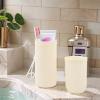2 pcs Travel Size Toothbrush Case, Portable, Multifunctional Storage Toothbrush and Toothpaste Mouthwash Cup, PP Ventilation holes Toothbrush Holder for Home, School, Camping, Business Trip, Bathroom view 4