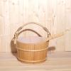 FashionCha Sauna Bucket and Ladle Set Sauna Accessories Leakproof Portable Sturdy Handmade view 2