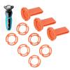 Blade Lock Ring - Pack of 12 Razor Head Retaining Discs & Blade Holder - Compatible with Philips S9000/S8000/S7000/RQ12 Series, For S7370/S8860/S9031/SW9700 | Replacement Accessories for Philips view 1