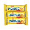 Parle's Monaco Biscuits 63.3g Classic Regular Crispy Light Salty Snack Savory Snack Perfect for Tea-Time Product from India Pack of 3 view 1