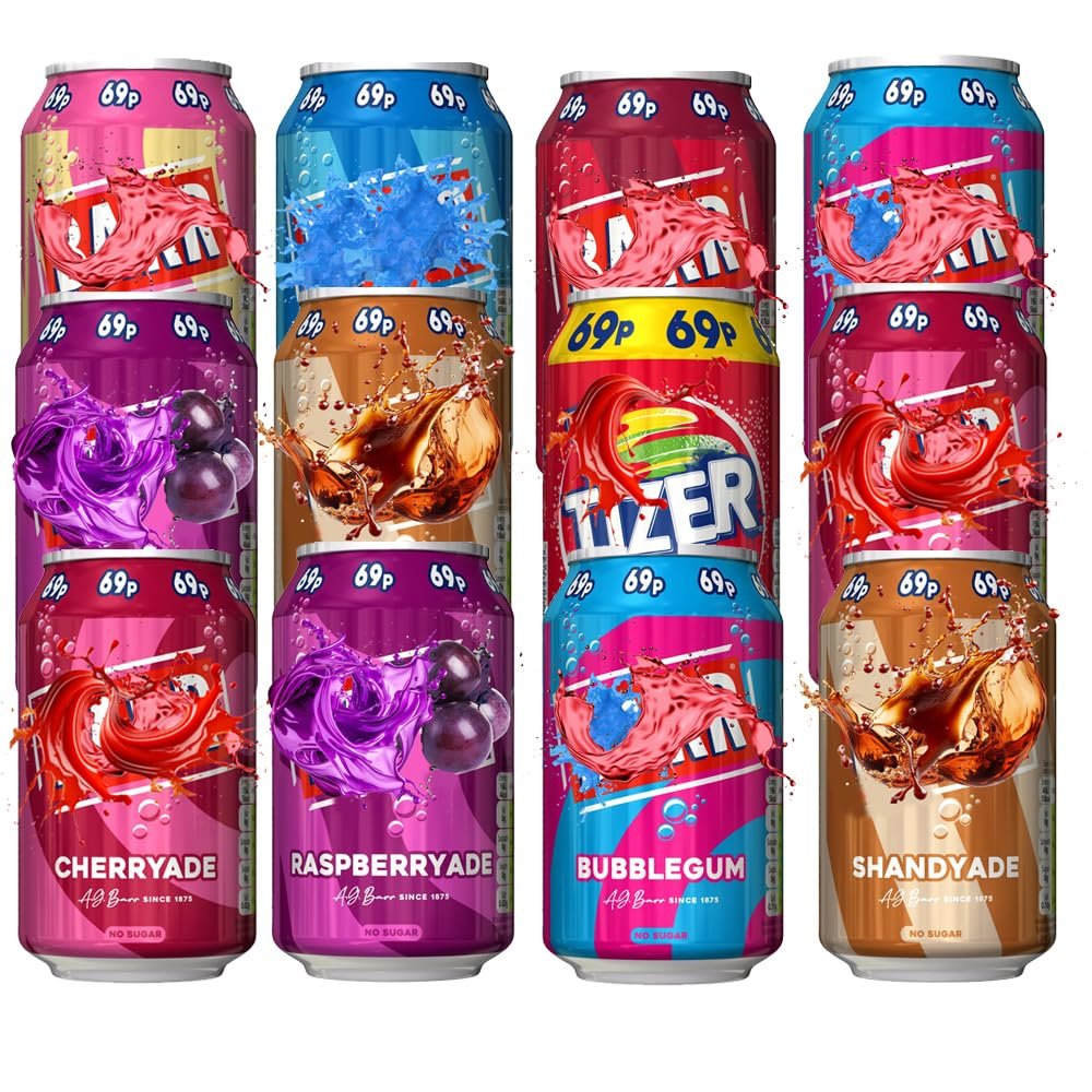 Random Mixed Soft Drink Cans 330ml Random Mixed Fizzy Flavours PMP Variety Pack - Br (30 x Random Mixed Cans)
