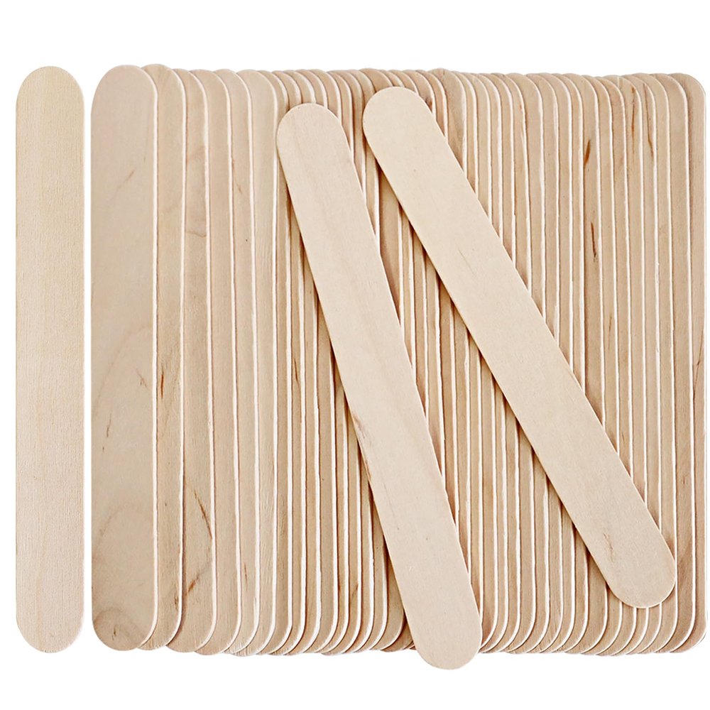200 Pcs Wooden Waxing Spatulas - 15cm, Wooden Sticks for Waxing, Wax Stick for Body and Face Waxing