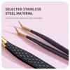 ANNAFRIS Lash Tweezers Precision Stainless Steel Tweezers for Eyelash Extensions(A05) view 4