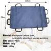 10868cm Multipurpose Transfer Pad With Handles Reusable Sheet Transfer Blanket For Elderly And Bedridden Patients Protector Liner, Blue view 2