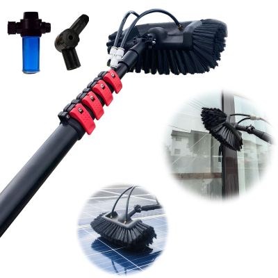 10.8m Telescopic Water-Fed Window Cleaning Pole Kit, Adjustable Brush for Home & Commercial Use, Professional Window Cleaner Equipment, Efficient Reach & Easy Cleaning