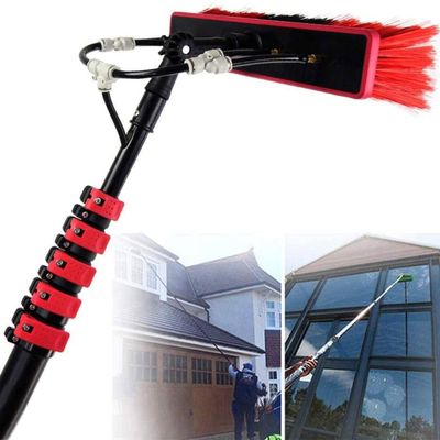 12FT Telescopic Window Cleaning Pole Kit, Water Fed Brush for Window & Photovoltaic Panel Cleaning, Extendable Equipment for Trucks, Efficient Reach & Easy Use