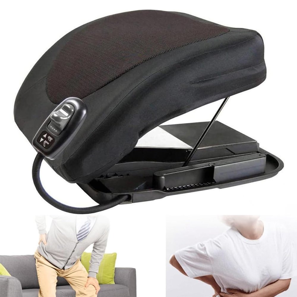 TsoLay Electric Uplift Seat Assist Cushion, Portable Power Seat To Assist In Standing Chair Lift Assist Devices, 125 Kg Load, Designed To Fit On Most Armchairs, Couches, and Sofas