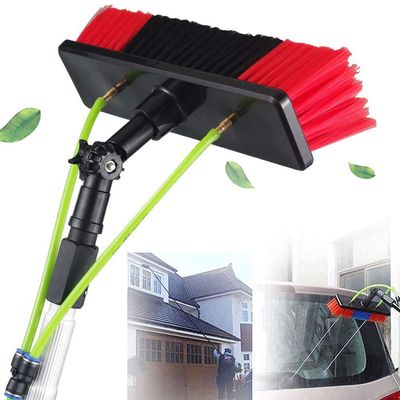 3-12m Telescopic Window Cleaning Pole with Water Fed Brush - Ideal for Solar Panel & Conservatory Roof Cleaning, Extendable 6m Rod, 30cm Brush for Efficient Photovoltaic Cleaning