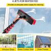 24FT Telescopic Window Cleaning Pole Kit, Water Fed Extendable Brush for Conservatory Roof & Glass, 7.2M Spray Cleaner for Solar Panels & Windows view 2