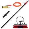 Telescopic Water Fed Window Cleaning Pole Kit - 3.6-12m Extendable Brush with Hose Spray Perfect for Solar Panel & Outdoor Glass Cleaning & Lightweight Design view 1