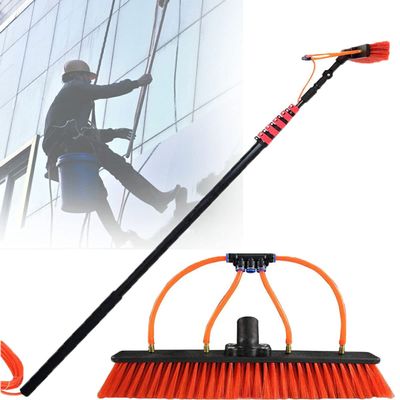 Telescopic Water Fed Pole Kit for Solar Panel & Window Cleaning Adjustable Height 30Cm Brush - Professional Cleaning Tool for Home & Garden Efficiency