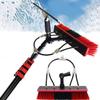 24FT Telescopic Window Cleaning Kit - Water-fed Brush & Squeegee, Extendable Pole for Solar Panel & Conservatory Roof Cleaning, Long Reach Window Cleaner Equipment view 1