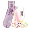 air up Original Twist Pro Lavender Water Bottle - Original Starter Kit with 5 Flavour Pods + Straw Brush - 600ml - Dishwasher Safe - BPA Free view 1