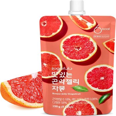 Intake Sugarlolo Jelly Drink 150 g x 10 Pieces | Low Calorie Fruit Jelly and Sugar Free | Ideal for Diabetics and Health Consciousness | Pomelo Flavour |