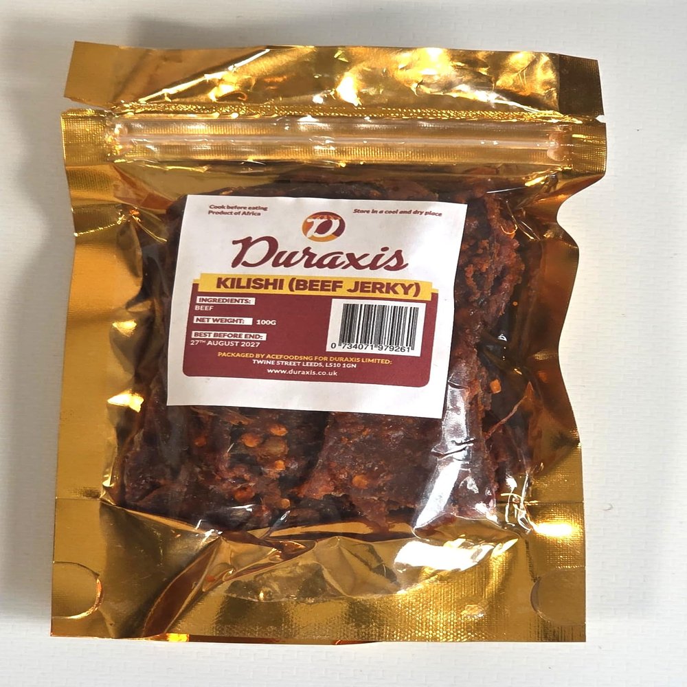 Duraxis Kilishi (Beef Jerky) |Traditional African Style | Sweet & Spicy | 100g