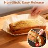 100 pack loaf pan liners for baking bread 9x5, Non-Stick Siliconized Greaseproof Paper, Baking Liner for Baking Bread, Cakes, Banana Bread, Parchment Paper view 3